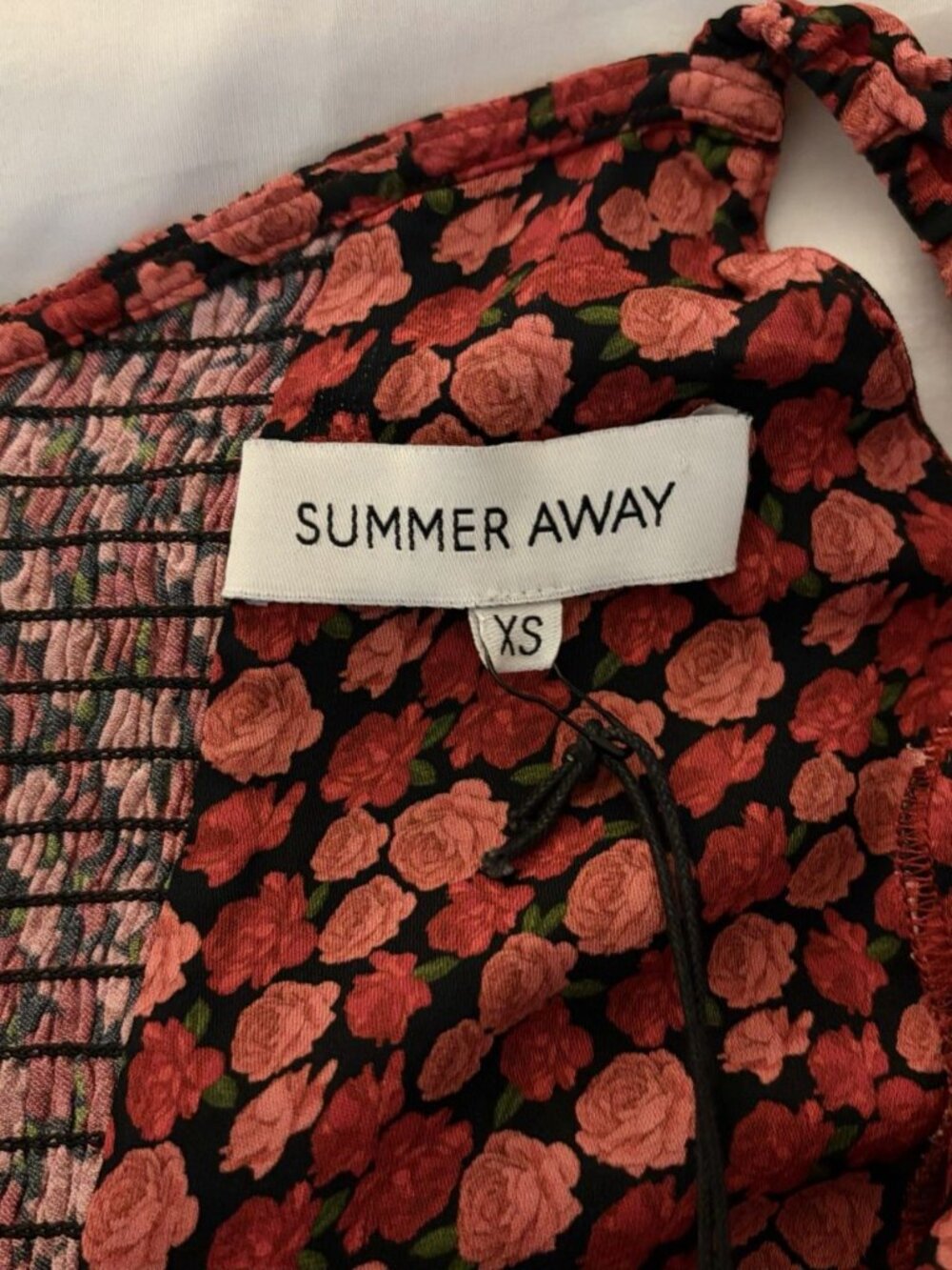 Summer Away Red Floral Gill Mini Dress Size Xs New — image 5 of 8